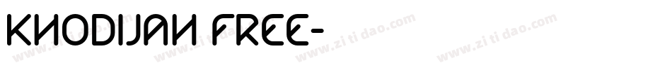 Khodijah Free字体转换